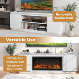 Tangkula Fireplace TV Stand for TVs up to 80"