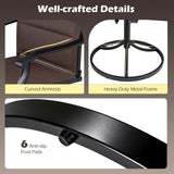Tangkula 5 Pieces Outdoor Dining Set for 4