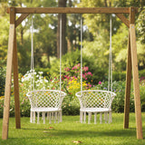 Tangkula Boho Style Macrame Hammock Swing