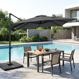 Tangkula 11 x 9 FT Patio Umbrella with Base Included