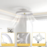 Tangkula Ceiling Fan with Lights 3000-6500K Dimmable Modern Flush Mount LED