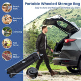 Tangkula UPF50+ Portable Outdoor Tent with Wheeled Bag