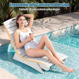 Tangkula HDPE in-Pool Lounge Chair for 5.5"-8.5" Water Depth