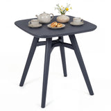 Tangkula 28" Square Outdoor Dining Table Small Compact Outside Furniture