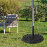 Tangkula Umbrella Base, 31 lbs Capacity Heavy-Duty Patio Outdoor Round Umbrella Stand for 9 ft Umbrella