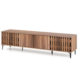 Tangkula 4-Door TV Stand for 80 Inches TVs