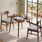 Tangkula 27" Small Wooden Square Dining Table for 2-4