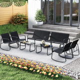 Tangkula 4 Piece Patio Furniture Set for Balcony Poolside Garden