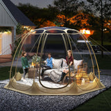 Tangkula 9.5x9.5 Ft Oversize Outdoor Dome Tent for 4-6 People with 16 Stakes