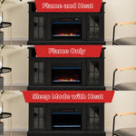 23-Inch Infrared Quartz Electric Fireplace Insert with Remote Control, 1500W - Tangkula