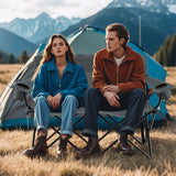 Tangkula 2 Person Camping Chair with Cup Holders