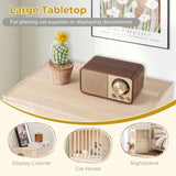 Tangkula 2-Tier Luxury Wood Cat House