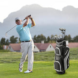 9 Pieces Men's Complete Golf Club Set Right Handed - Tangkula