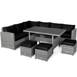 Tangkula 7 Pieces Patio Furniture Set for Backyard Garden Poolside