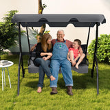 TANGKULA 3 Seater Canopy Swing, Outdoor Patio Swing