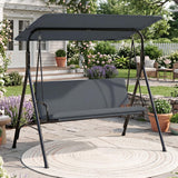 Tangkula 3 Person Porch Swing with Removable Cushions