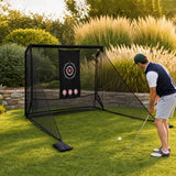 Tangkula 10 FT x 7.4 FT Golf Practice Hitting Net with Carry Bag