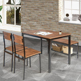 4-Piece Dining Table Set - Tangkula