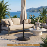 Tangkula Round Umbrella Base with Adjustable Knob