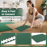 Tangkula 25 Pack-100 Sq.Ft. Foam Floor Tiles for Living Room