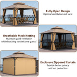 Tangkula 12x12 FT Hardtop Gazebo