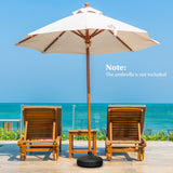Tangkula Fillable Round Umbrella Base, Water & Sand Filled Patio Umbrella Stand