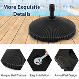 Tangkula Shell Shaped Patio Umbrella Base