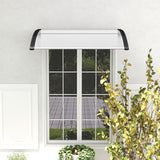 Tangkula 40" x 48" Window Awning, Modern Polycarbonate Overhead Door Awning