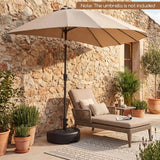 Tangkuls 55 LBS Half Round Umbrella Base