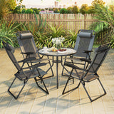 Tangkula Folding Patio Chairs Set