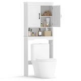 Tangkula Over Toilet Space Saver Bathroom Organizer with Storage Cabinet