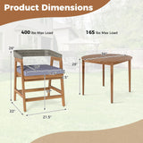 Tangkula 5 Piece Patio Dining Set