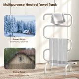 Tangkula Towel Warmer, Home Bathroom 100W Electric 5-Bar Towel Drying Rack