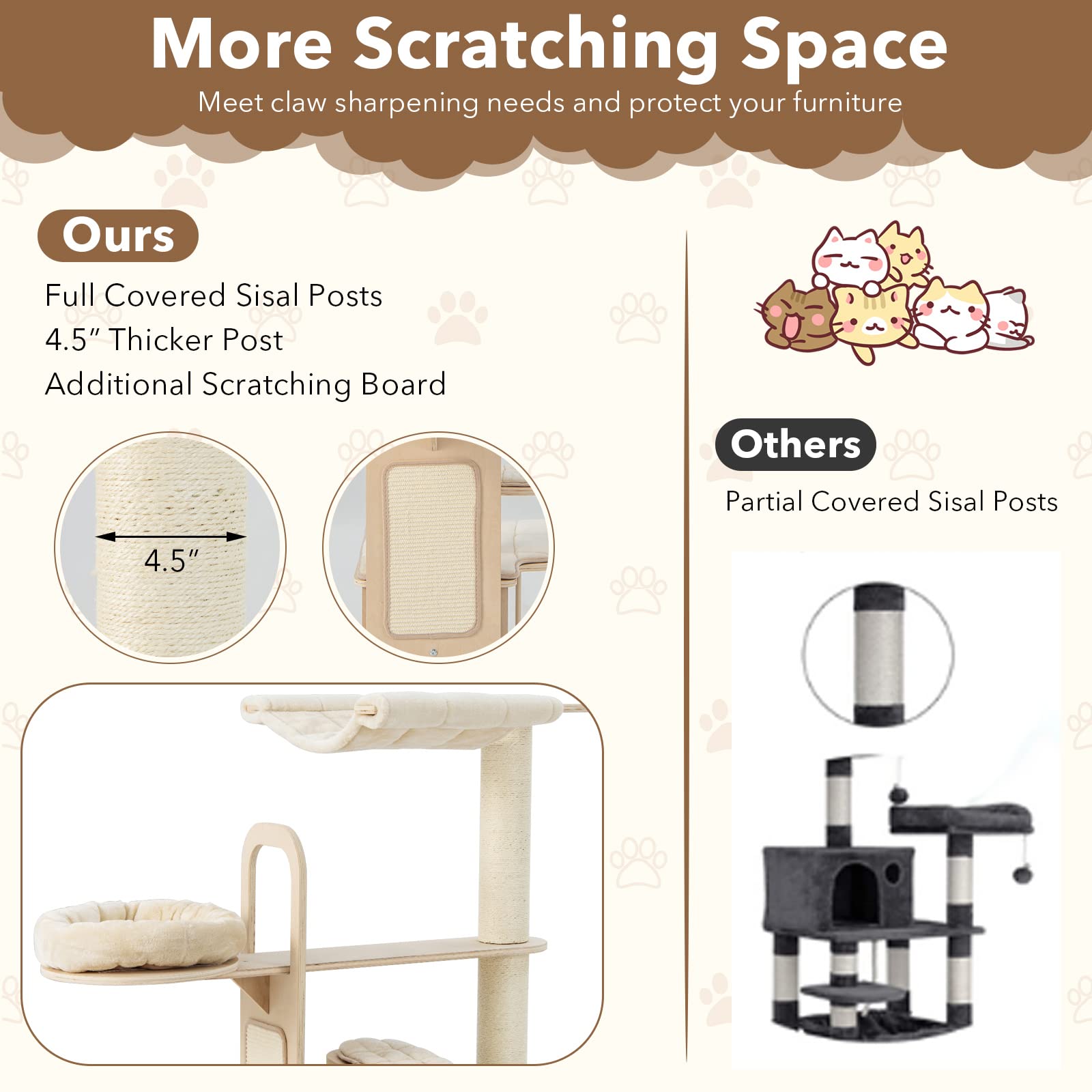 Tangkula Tall Cat Tree