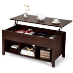 Wood Lift Top Coffee Table, Modern Coffee Table - Tangkula