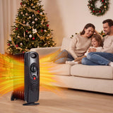 Tangkula Oil Filled Radiator Heater | 700W Portable Space Heater Radiator