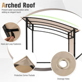 Tangkula 7.8 x 4.4 FT Grill Gazebo for Backyard Deck Garden Lawn