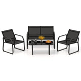 Tangkula 4 Piece Patio Furniture Set