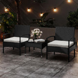 Tangkula 3-Piece Patio Furniture Set with Soft Cushions