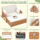Tangkula Outdoor Wood Daybed