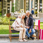 Tangkula Outdoor Acacia Wood Bench