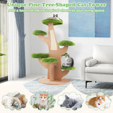 Tall Cat Tree for Indoor Cats, 50"