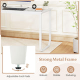 Tangkula 55" Reversible L Shaped Desk with 3 Drawers