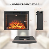 Tangkula 26”Electric Fireplace Insert with Remote Control