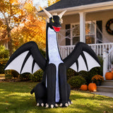 Tangkula 8 FT Tall Halloween Inflatables Ice Dragon Outdoor Decoration