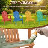 Tangkula Adirondack Chair Set of 2 with Side Table