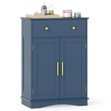 Tangkula Modern Freestanding Bathroom Storage Cabinet