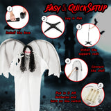 Tangkula 6.6 FT Halloween Animatronic Standing Angel