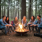 Tangkula Fire Pit for Outside Wood Burning