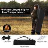 Tangkula Extra Tall 3-4 Person Hunting Blind, 270 Degree See Through Ground Blind with Silent Slide Windows